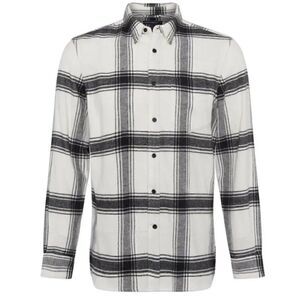 FRENCH CONNECTION Men's Big Checks Flannel Button-Up Shirt Sz Medium